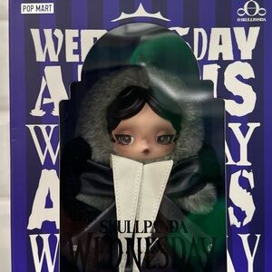 Skullpanda x Wednesday Plush Pendent